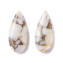 Colgantes de jade blanco natural ensamblados&nbsp;G-K317-C01