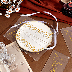 8 шт. акриловые зарезервированные подвесные знаки&nbsp;OACR-GA0001-28