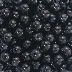 120 шт. бусины из натурального черного оникса&nbsp;G-PA0001-06A