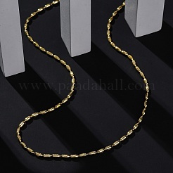 Цепочка из овальной латуни с покрытием стойки&nbsp;NJEW-A035-06G-03