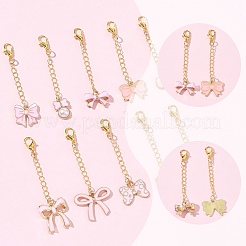 10pcs décorations de pendentif en alliage d'émail&nbsp;HJEW-YW00506