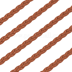 Двухслойный плетеный шнур из искусственной кожи длиной 5 м.&nbsp;LC-GF0001-12A