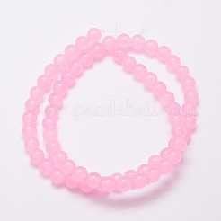 Натуральные и крашеные нити шарик Malaysia нефрита&nbsp;X-G-A146-6mm-A16