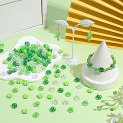 200pcs 4 Farben undurchsichtige und transparente Acrylperlen&nbsp;OACR-SP0002-40