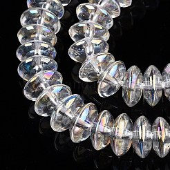 Прозрачные стеклянные бусины гальваническим пряди&nbsp;EGLA-N012-19B