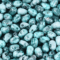 Perles de rocaille en verre picasso&nbsp;SEED-N012-10H