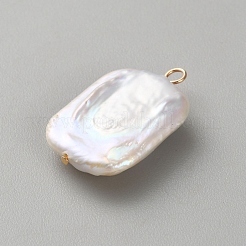 Подвески из натурального барочного жемчуга кеши&nbsp;KK-CJC0025-001G-10