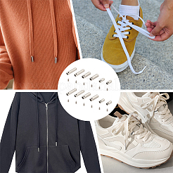 24 комплект 3-х стильных заглушек для шнура-затяжки из сплава&nbsp;FIND-NB0003-86