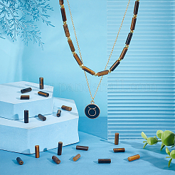 2 нити бусин из натурального камня тигровый глаз&nbsp;G-OC0004-89