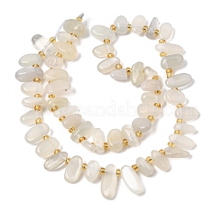 Naturelles perles pierre de lune blanc brins&nbsp;GG-CBADF20-A03