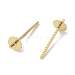 Ricerca di orecchini a bottone in ottone&nbsp;KK-K383-02B-G
