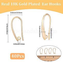 30 crochet d'oreille en laiton&nbsp;KK-BBC0029-09