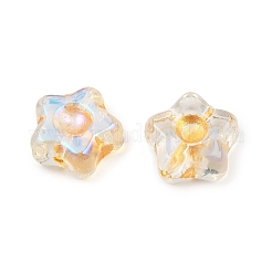 Гальванопокрытие и стеклянные бусины с золотым металлическим плетением&nbsp;EGLA-T029-02M