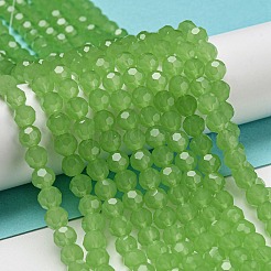 Ständer aus imitierten Jade-Glasperlen&nbsp;EGLA-A035-J6mm-D01