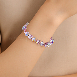 5шт. 5-х цветные браслеты из стеклянных бусин&nbsp;BJEW-HY0002-01