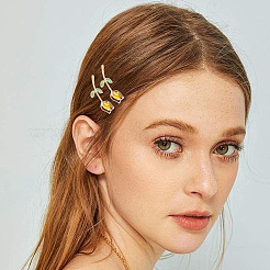 2 пакет наборов заколок для волос из сплава и смолы&nbsp;PHAR-SC0001-004