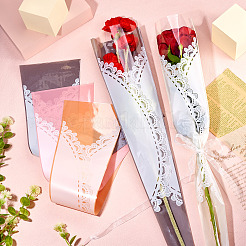 Пластиковые подарочные пакеты с кружевным узором&nbsp;DIY-TA0010-89