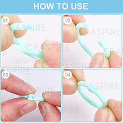 250 шт. 10-цветный пластиковый переплет в форме сердца с отрывными листами на кольцах&nbsp;FIND-CP0003-20A