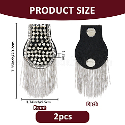 2шт модные погоны с кисточками&nbsp;AJEW-FH0006-02P