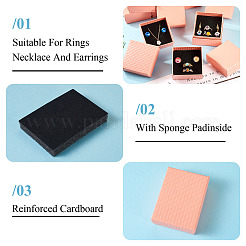 Подарочные коробки для хранения из фактурного картона с ромбами&nbsp;CON-TAC0010-03A-05