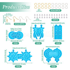 5 шт. 5 силиконовые Молды для подвески в виде фаз Луны и звезд&nbsp;DIY-TA0004-98