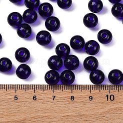 Стеклянные бусины прозрачных цветов&nbsp;SEED-Z004-T8MM-07