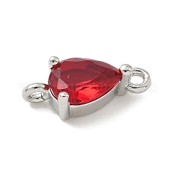 Ciondoli connettore in ottone con pavé di zirconi cubici&nbsp;KK-Z120-31P-02