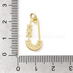 Pendenti in ottone con zirconi chiari&nbsp;KK-B187-22G