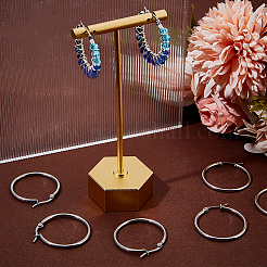 30 пара серег-колец из нержавеющей стали 304&nbsp;EJEW-SP0001-02A-P