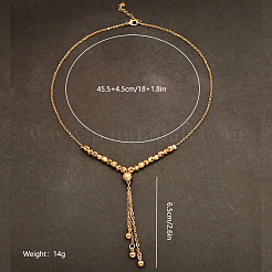 Женские латунные ожерелья с подвеской в виде круглого шара и бусинами&nbsp;SP7197