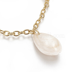 Braccialetti con ciondoli in acciaio inossidabile 304&nbsp;BJEW-F383-01G