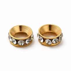 Ионное покрытие (ip) 201 нержавеющая сталь хрустальные стразы разделительные бусины&nbsp;STAS-G305-01G