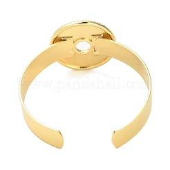 Bracelets en laiton micro pavé de zircone cubique transparente&nbsp;BJEW-M312-08G
