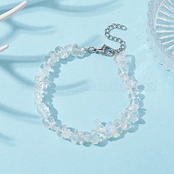 Opalit-Chips-Perlenarmband&nbsp;BJEW-JB09686-08