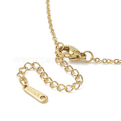 Ионное покрытие (ip) 201 нержавеющая сталь черепаха с подвесками в виде морской звезды ожерелья&nbsp;NJEW-JN04283-01