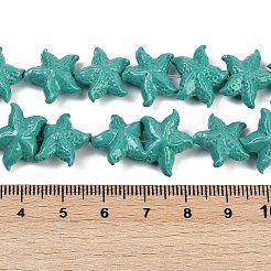 Нити резных бусин синтетического коралла&nbsp;CORA-K009-06B-07