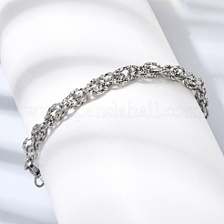 201 Edelstahl-Gliederarmbänder für Herren&nbsp;STAS-T077-12P