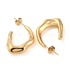 Серьги-гвоздики в форме капли из нержавеющей стали 304 с ионным покрытием (IP)&nbsp;EJEW-A104-12G