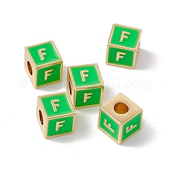 Стойки покрытие латунь эмаль бисер&nbsp;KK-B060-04G-02F