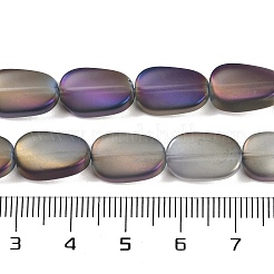 Chapelets de perles en verre électroplaqué&nbsp;EGLA-C009-01B-FR05