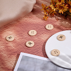 6 шт. фарфоровые пуговицы&nbsp;BUTT-OC0001-59B