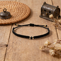 2 регулируемый набор плетеных браслетов для пары ко Дню святого Валентина&nbsp;BJ0894-1