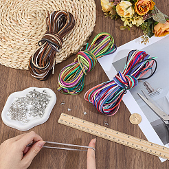 Kit fai da te per realizzare braccialetti in cordino di velluto&nbsp;DIY-CL0002-49