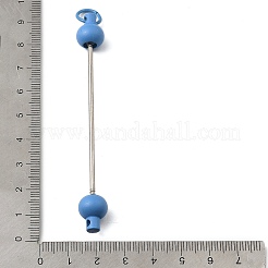 Пластиковый брелок для ключей с бусинами для изготовления украшений своими руками&nbsp;LS-AJEW-C040-01C