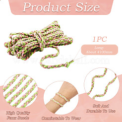 Плетеный шнур из искусственной замши в технике макраме&nbsp;AJEW-TAC00021