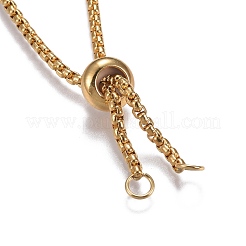 Bracciali scorrevoli regolabili in acciaio inossidabile 304&nbsp;BJEW-L653-002B-G
