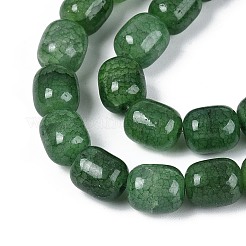 Выпечки нарисованные потрескивание стеклянные бусины пряди&nbsp;DGLA-N019-01B-14