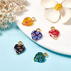 Стеклянные подвески миллефиори&nbsp;PALLOY-CJ00002