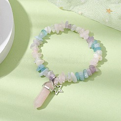 Stretch-Armbänder aus natürlichen Edelsteinsplittern&nbsp;BJEW-JB11066-02