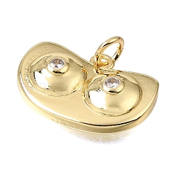 Pendentifs en laiton zircon cubique transparent&nbsp;CU-CBAEEA8-23G